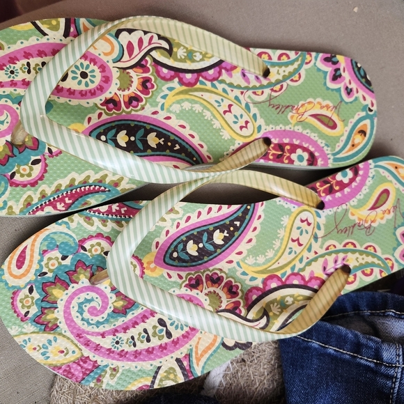 Vera Bradley Shoes - Vera Bradley Multicolor Paisley Sandals